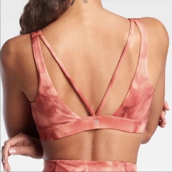 Athleta Exhale Bra in Serena Coral - Picture 2 of 5